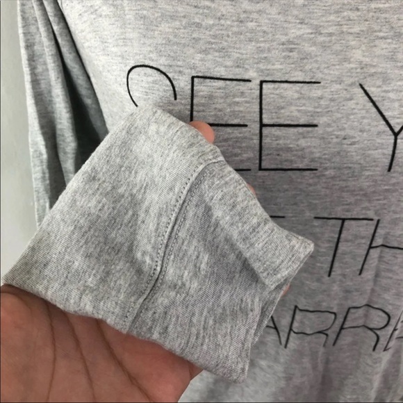 Grey long sleeve lightweight crewneck - Picture 3 of 5